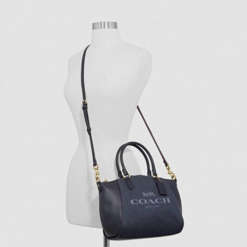 Coach Navy Blue Satchel - Picture 2 of 7